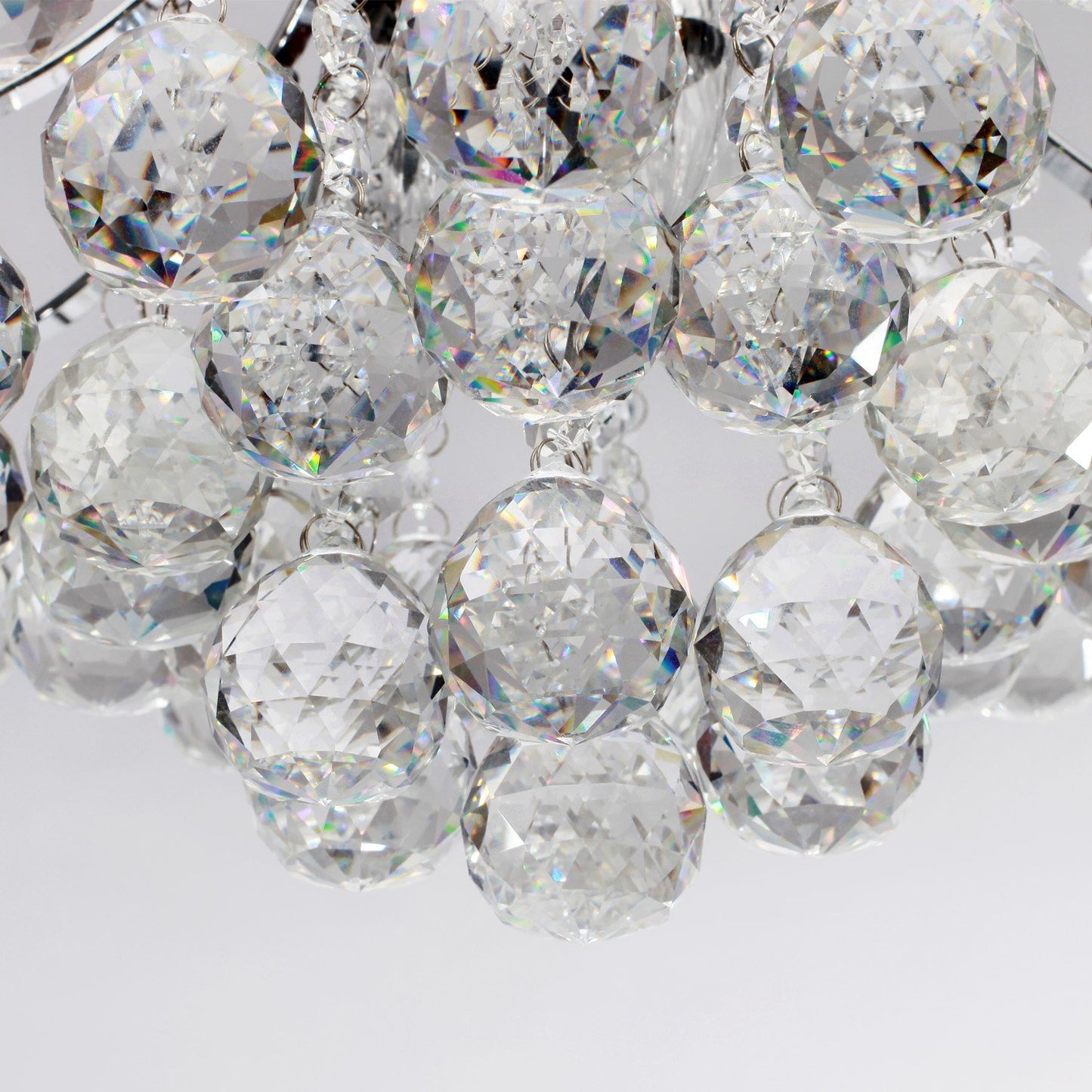 HOMCOM Modern K9 Crystal Ceiling Lighting Chandelier