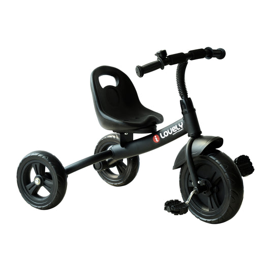 HOMCOM Toddler Three Wheel Plastic Trikes Black