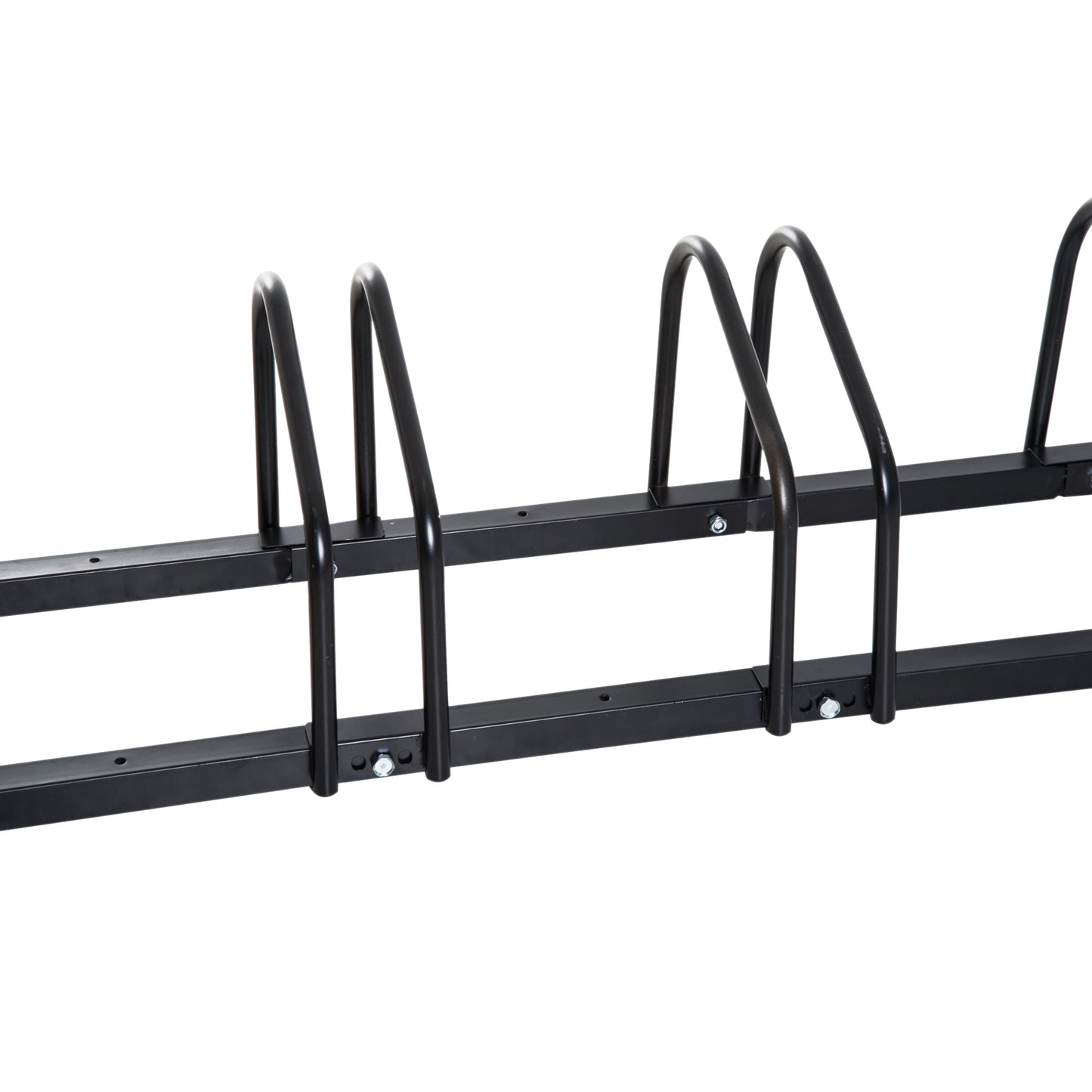 HOMCOM Bike Parking Rack, 130Lx33Wx27H cm, Steel-Black