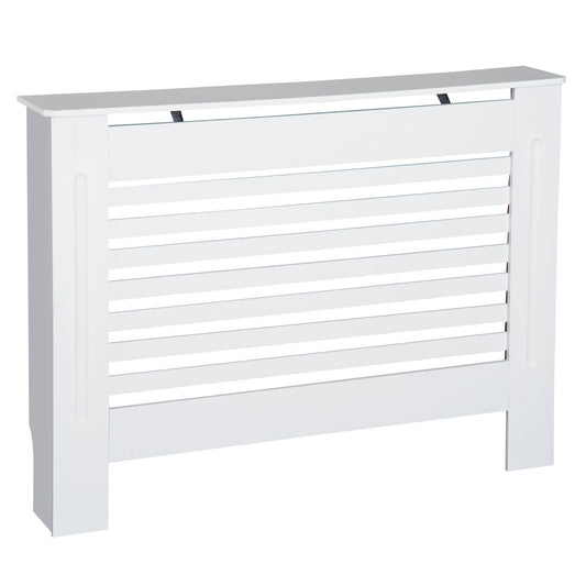 HOMCOM 112Lx19Wx81H cm MDF Radiator Cover-White