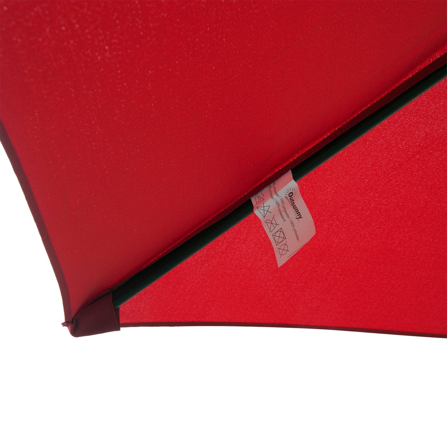 Outsunny 2.7 m Patio Umbrella, Aluminum Frame-Wine Red