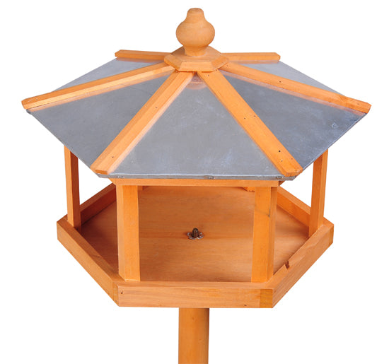 Pawhut Wooden Bird Table Feeder Station