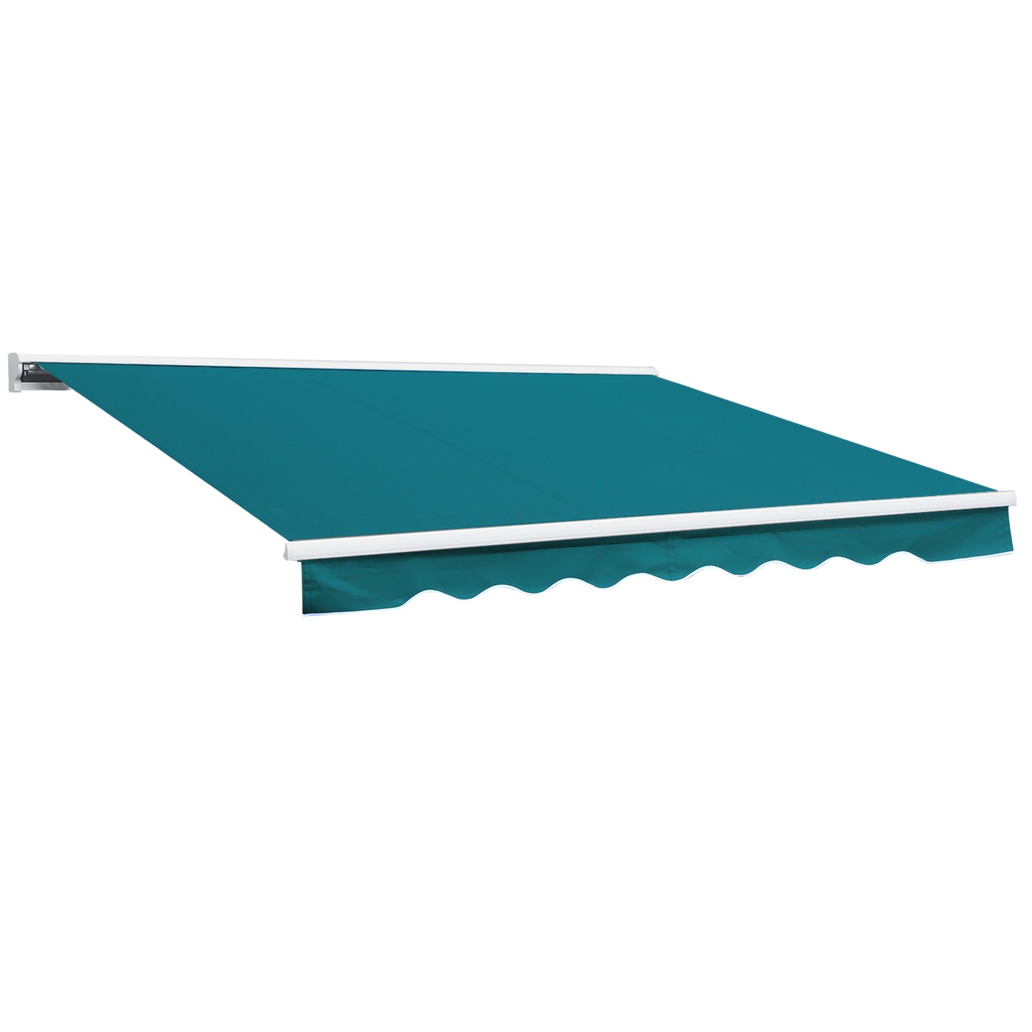 Outsunny 2.5 x 2m Motorised Aluminium Awning w/ Remote Green