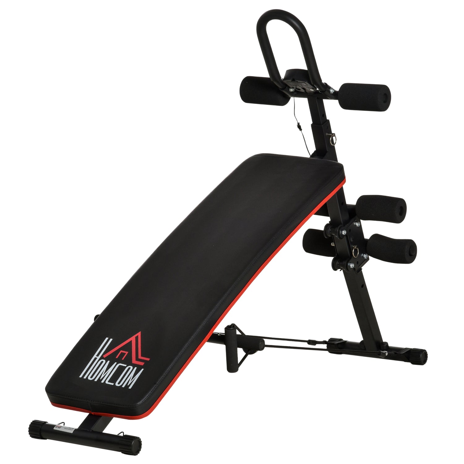 HOMCOM Adjustable Sit Up Bench Core Workout Abdominal Strength