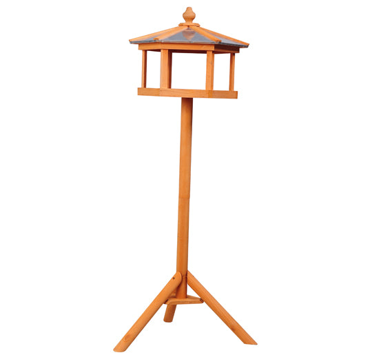 Pawhut Wooden Bird Table Feeder Station