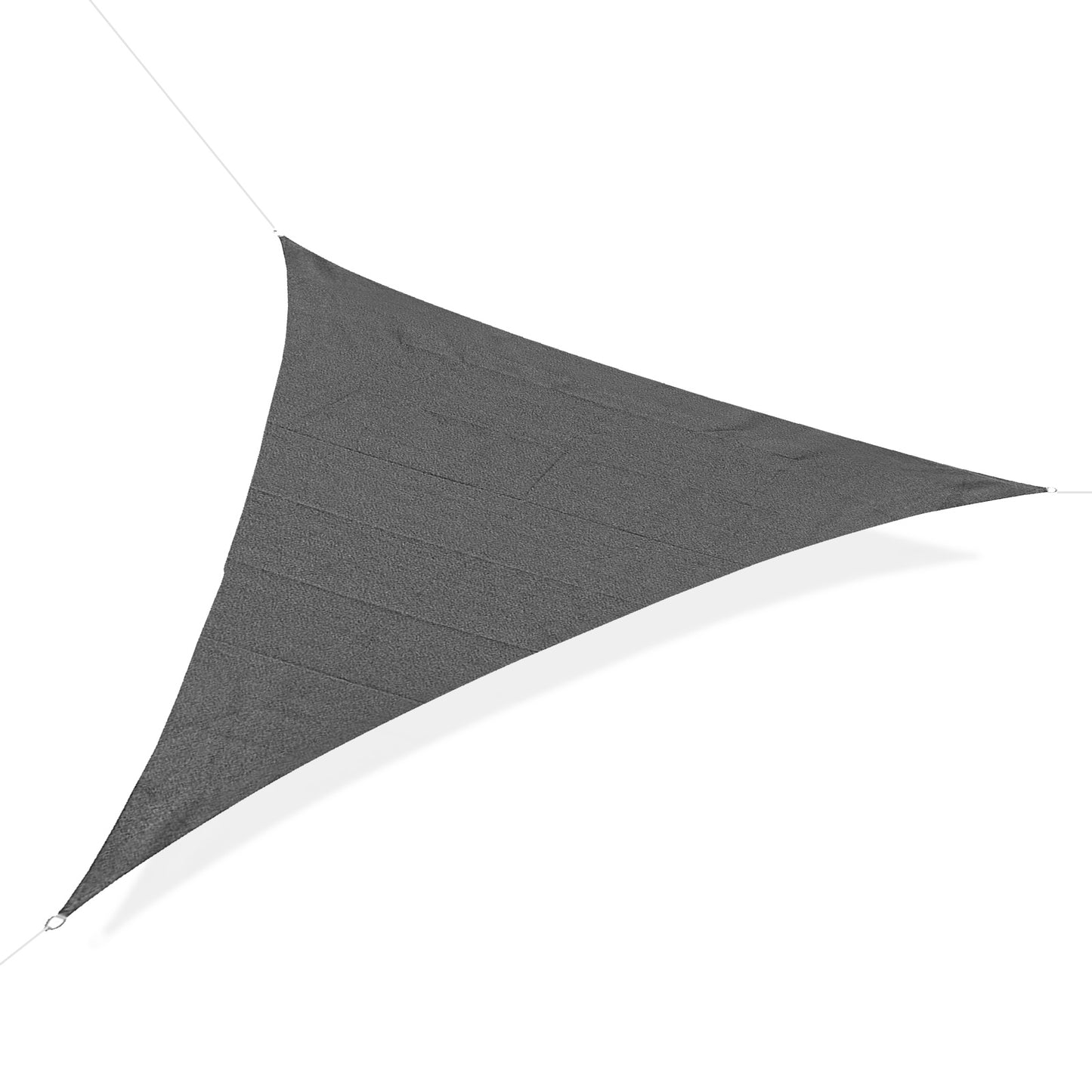 Outsunny Triangle Sun Shade Sail 5m x 5m x 5m UV Block Canopy Shelter,Charcoal Grey