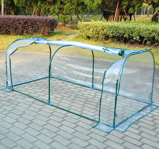 Outsunny PVC Transparent Greenhouse, Steel Frame, S size