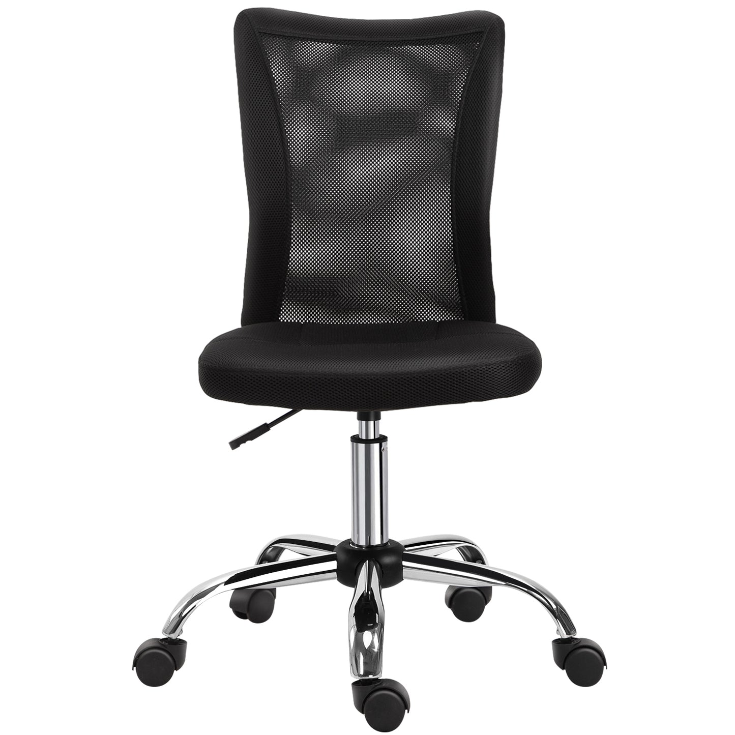 Vinsetto Mesh Ergonomic Home Office Chair w/ Wheels Black