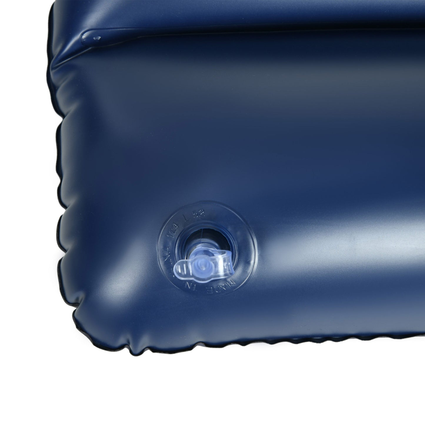 Outsunny Inflatable Queen Size Air Bed, with Built-In Hand Pump - Blue