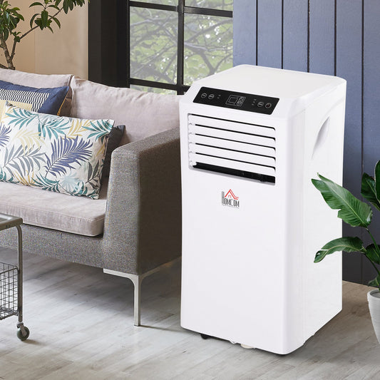 HOMCOM 557W Mobile ABS Plastic Air Conditioner w/ Remote Control White