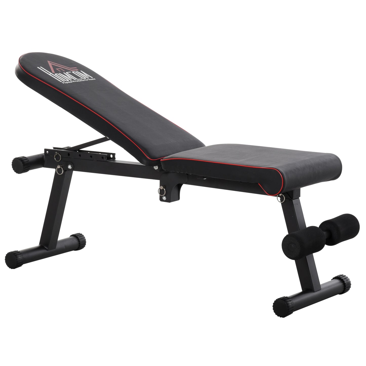 HOMCOM Foldable Sit Up Dumbbell Bench Adjustable Exercise Machine for Home Office