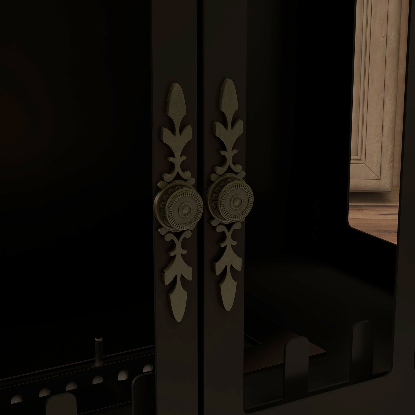 HOMCOM Freestanding Ethanol Fireplace Stove, Bioethanol Fire with Stainless Steel Flame Snuffer, 0.9L Tank, 3 Hours Burning Time for Indoor, Black