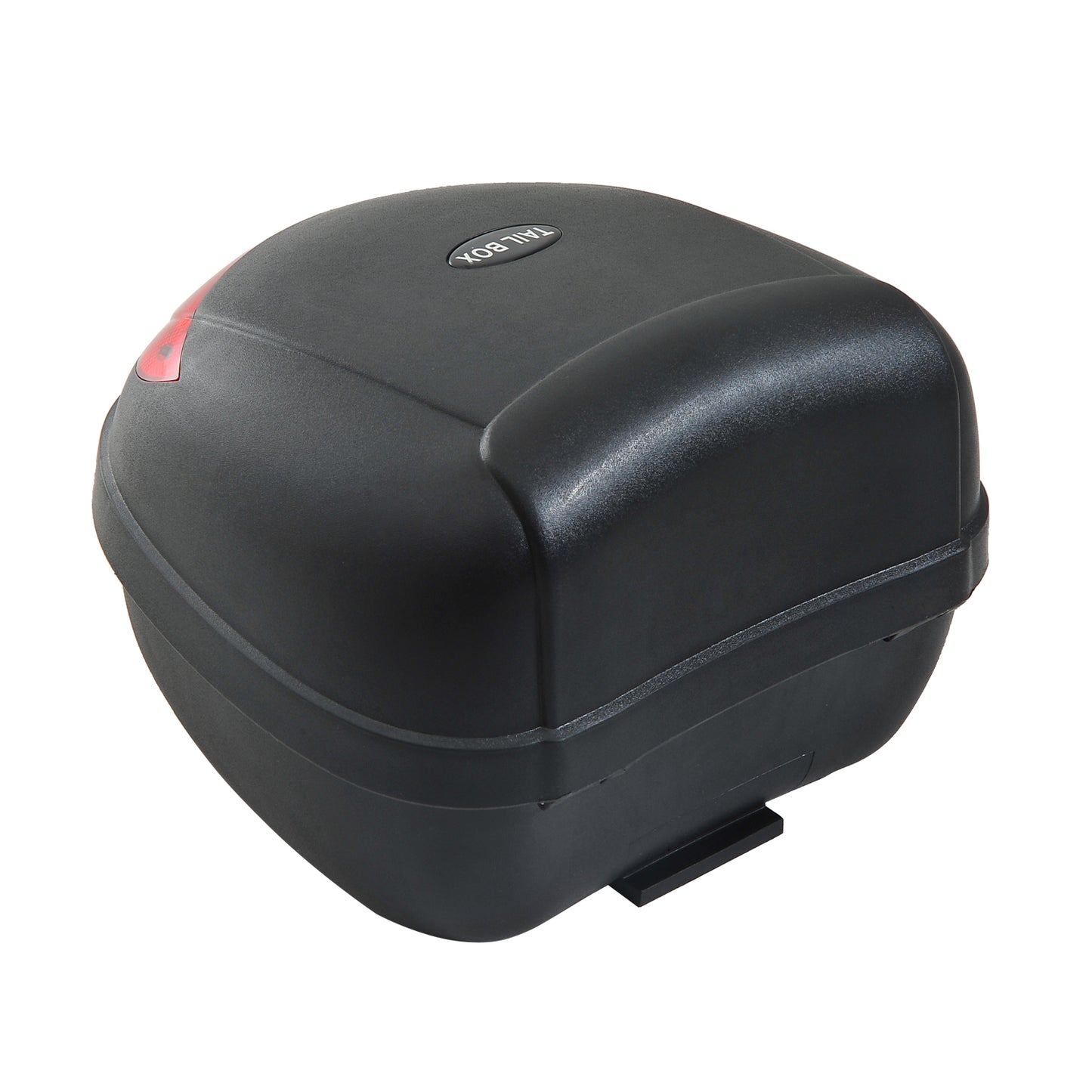 HOMCOM 24 L Motorcycle Luggage Case W/Reflectors-Black/Red