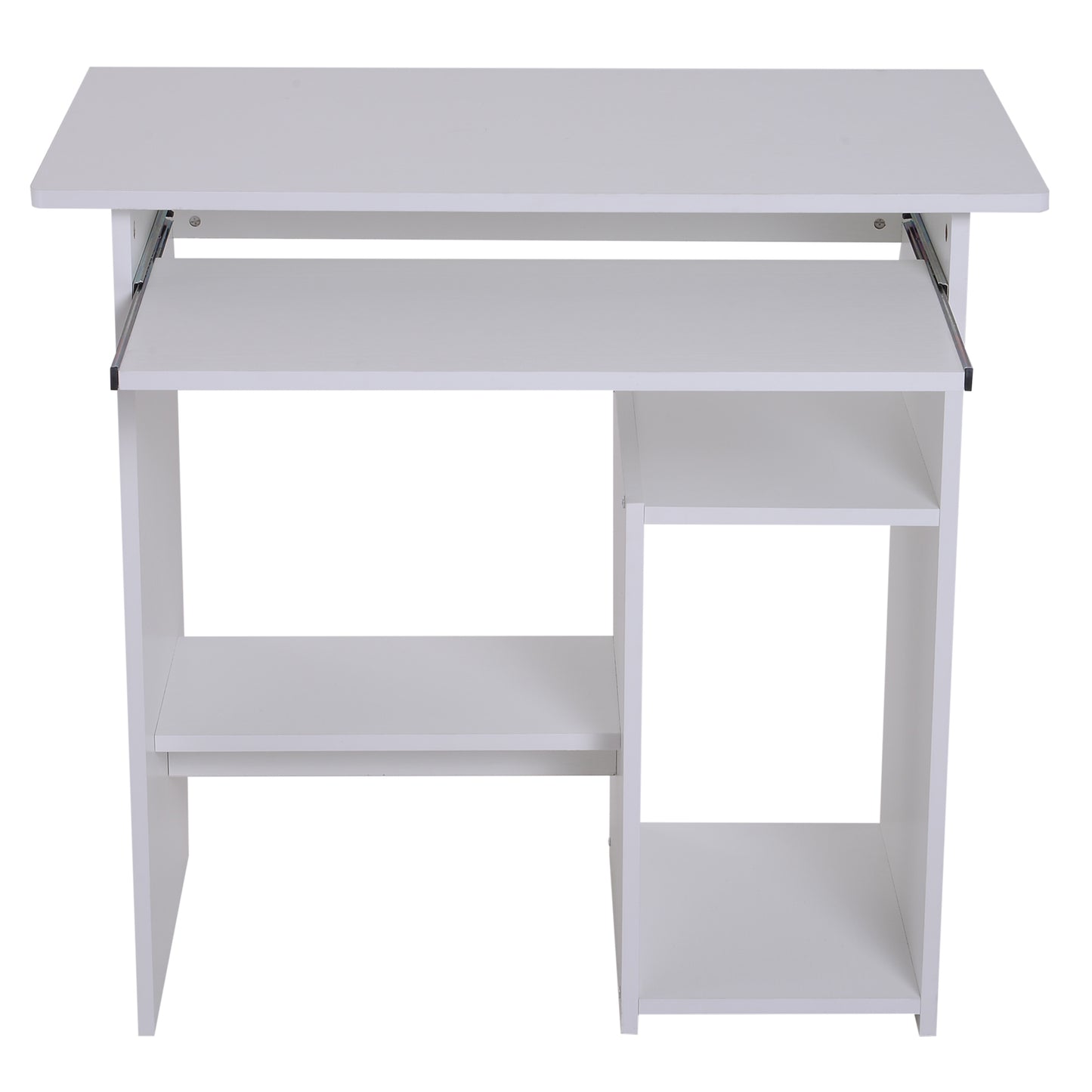 HOMCOM Computer Desk, 80Lx45Wx73.5H cm, Particle board-White