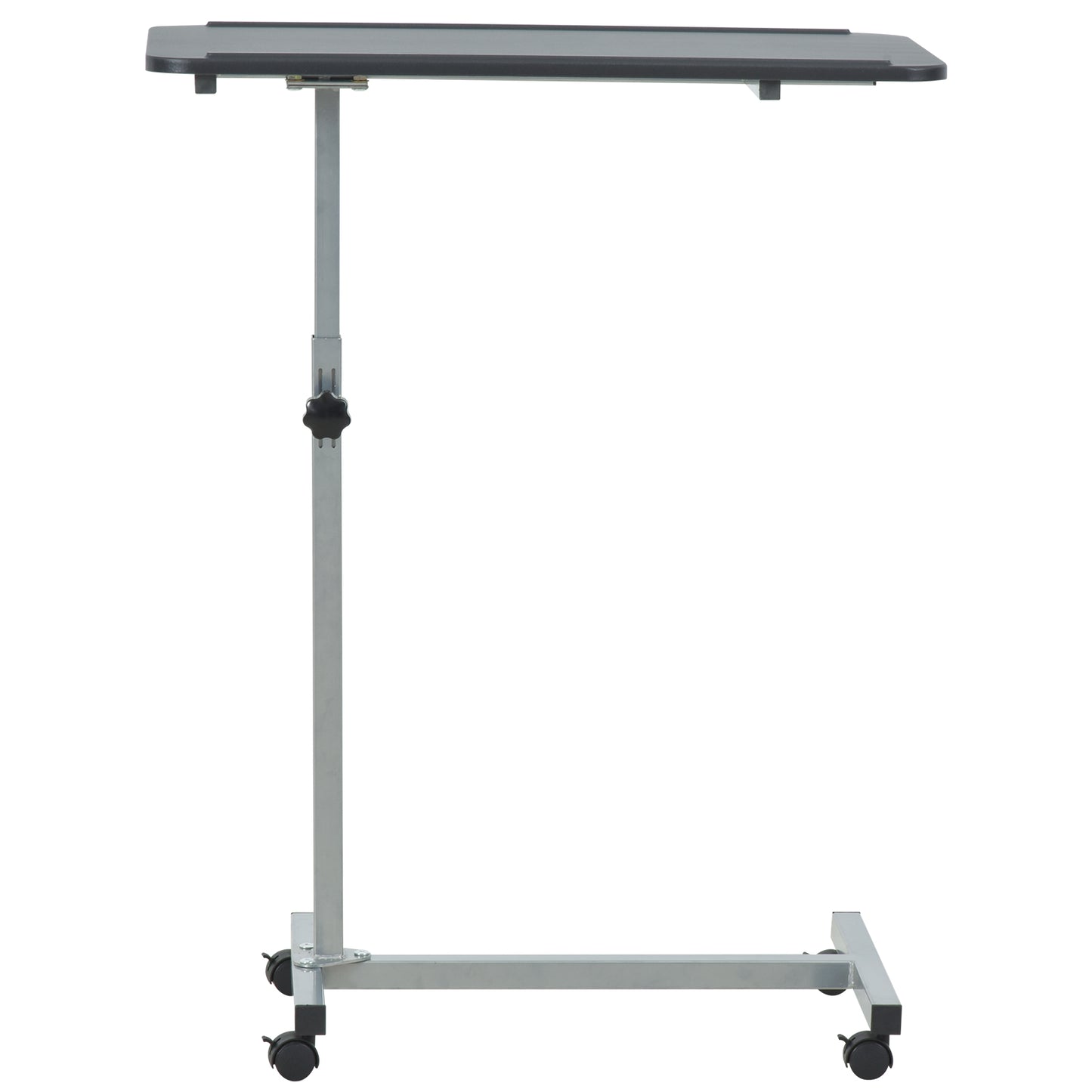 HOMCOM MDF Height Adjustable Sofa & Bed Table Black/White