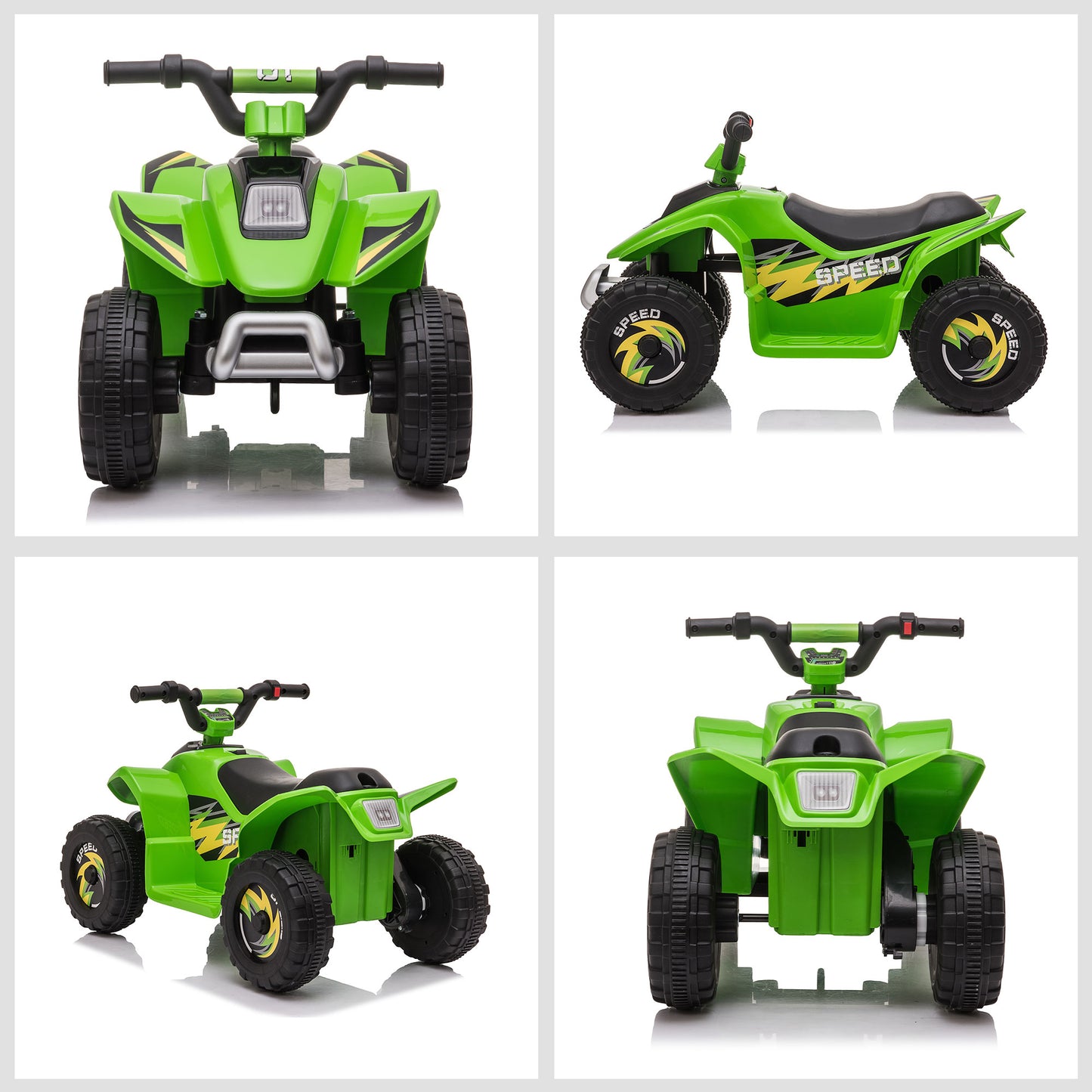 HOMCOM 6V Kids Electric Ride on Car Forward Reverse Functions for 3-5 Years Old Green