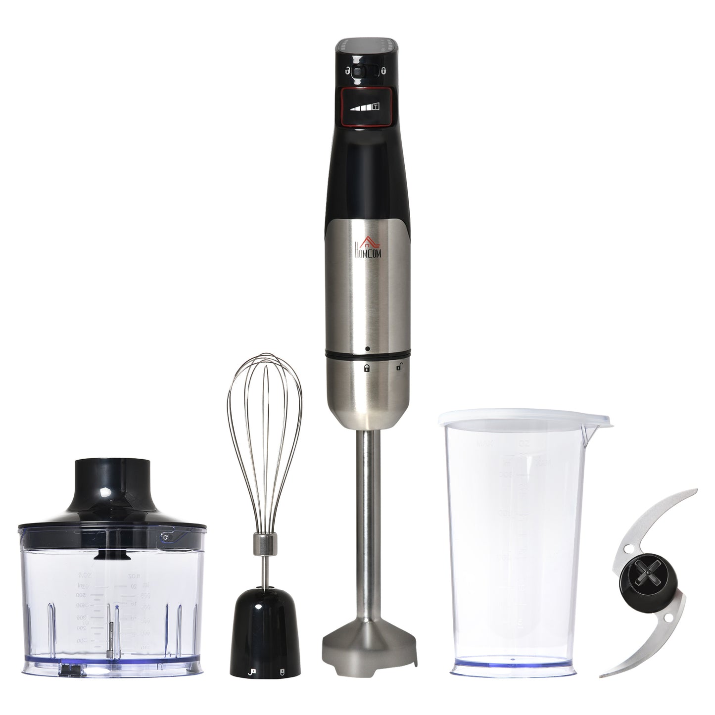 HOMCOM 1000W Four-Piece Hand Blender Set