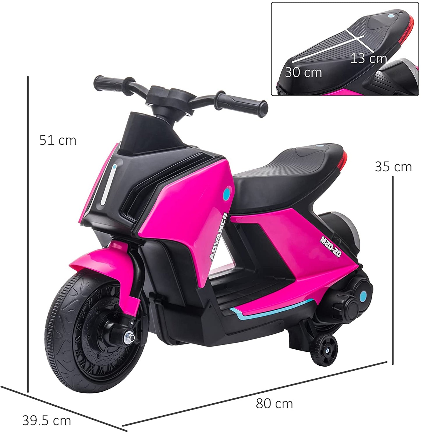 Battery operated shop motorcycle for kids