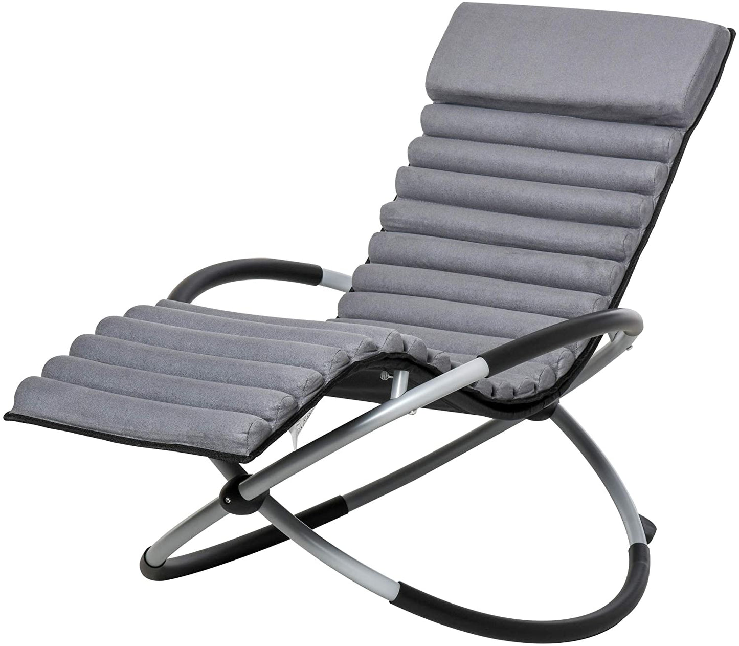 Outsunny Zero Gravity Chair Orbital Rocking Chair with Design Anti-drop for Indoor & Outdoor 145x74x86cm