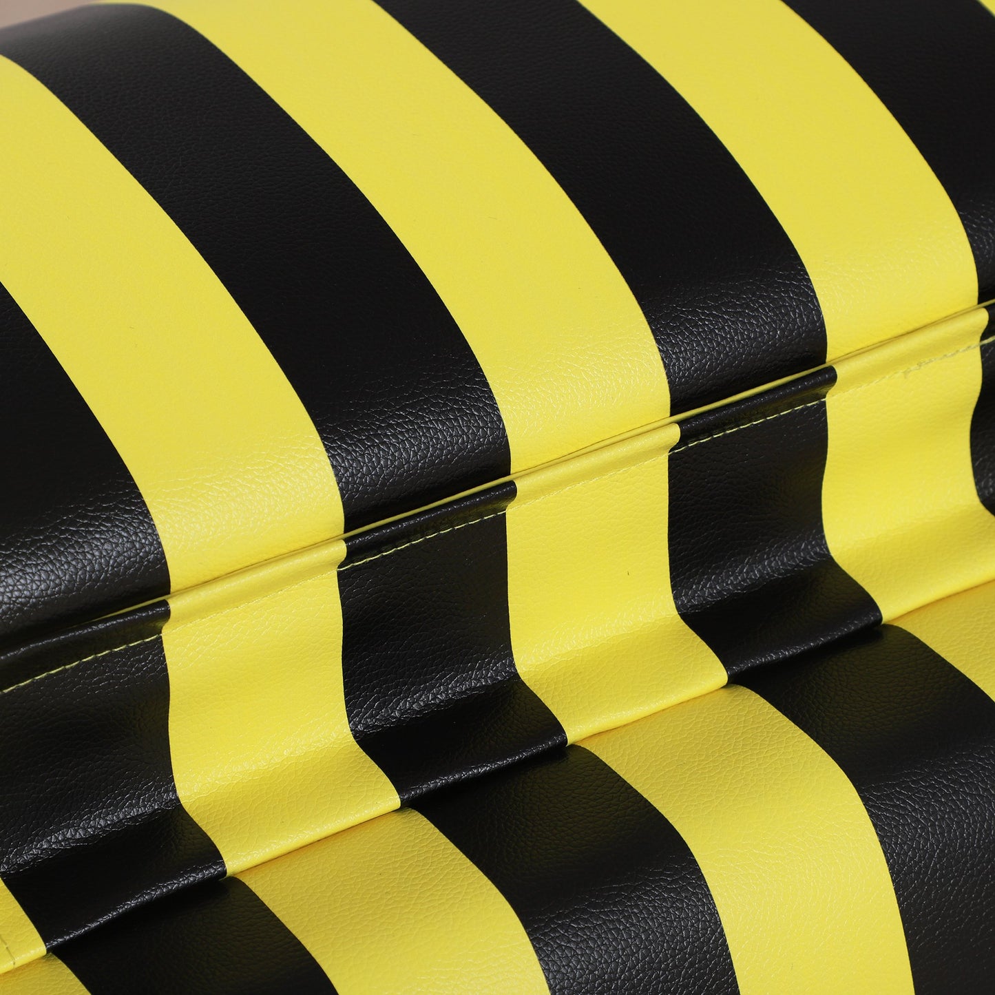 HOMCOM Kids PVC Upholstered Bumble Bee Armchair Yellow/Black