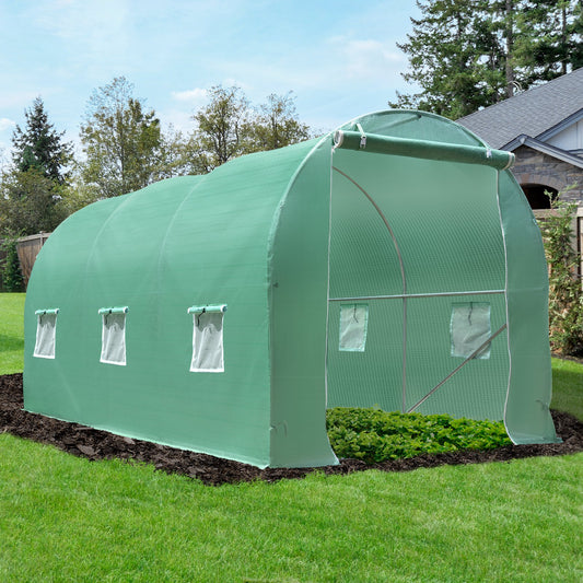 Outsunny Walk-in Greenhouse, 4 x 2 M-Green