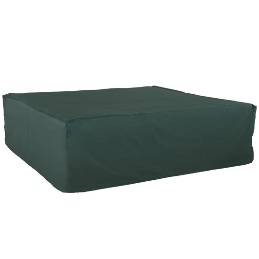 Outsunny PVC Coated Large Square 600D Waterproof Outdoor Furniture Cover Green