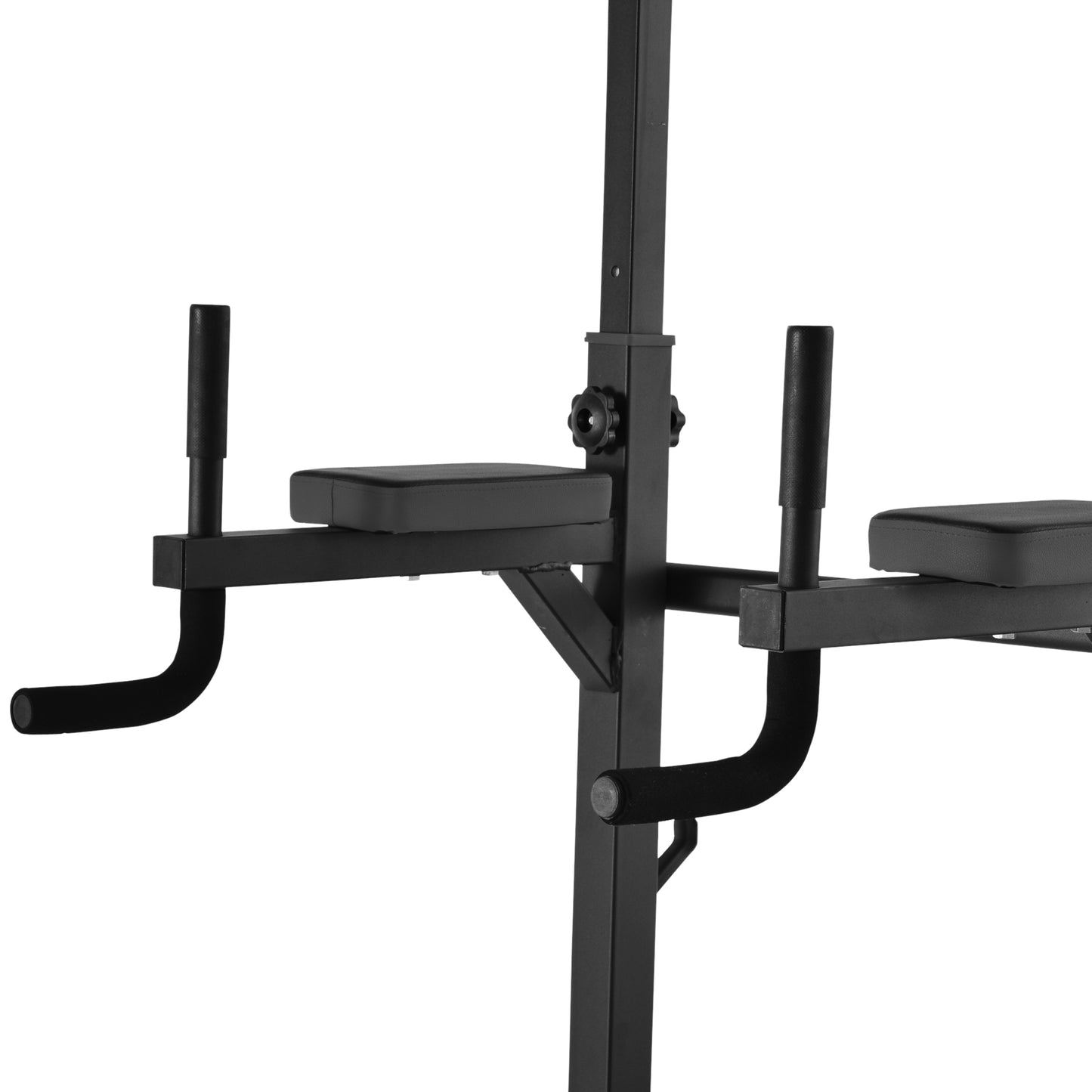 HOMCOM Adjustable&Folded Dip Stands Multi-Function Pull-ups Sit-ups, Fitness tools Gym Home