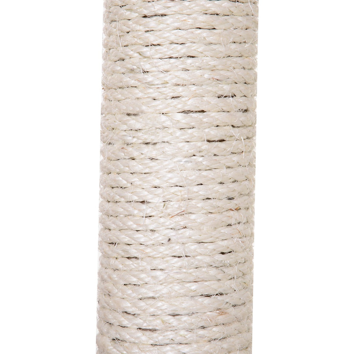 PawHut Cats 3-Tier Sisal Rope Scratching Post w/ Wicker Bed Grey