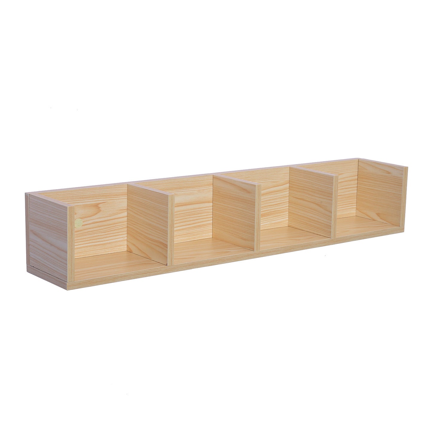 HOMCOM 95Lx17Wx16.5H cm Multi-Media Storage Wooden Shelf