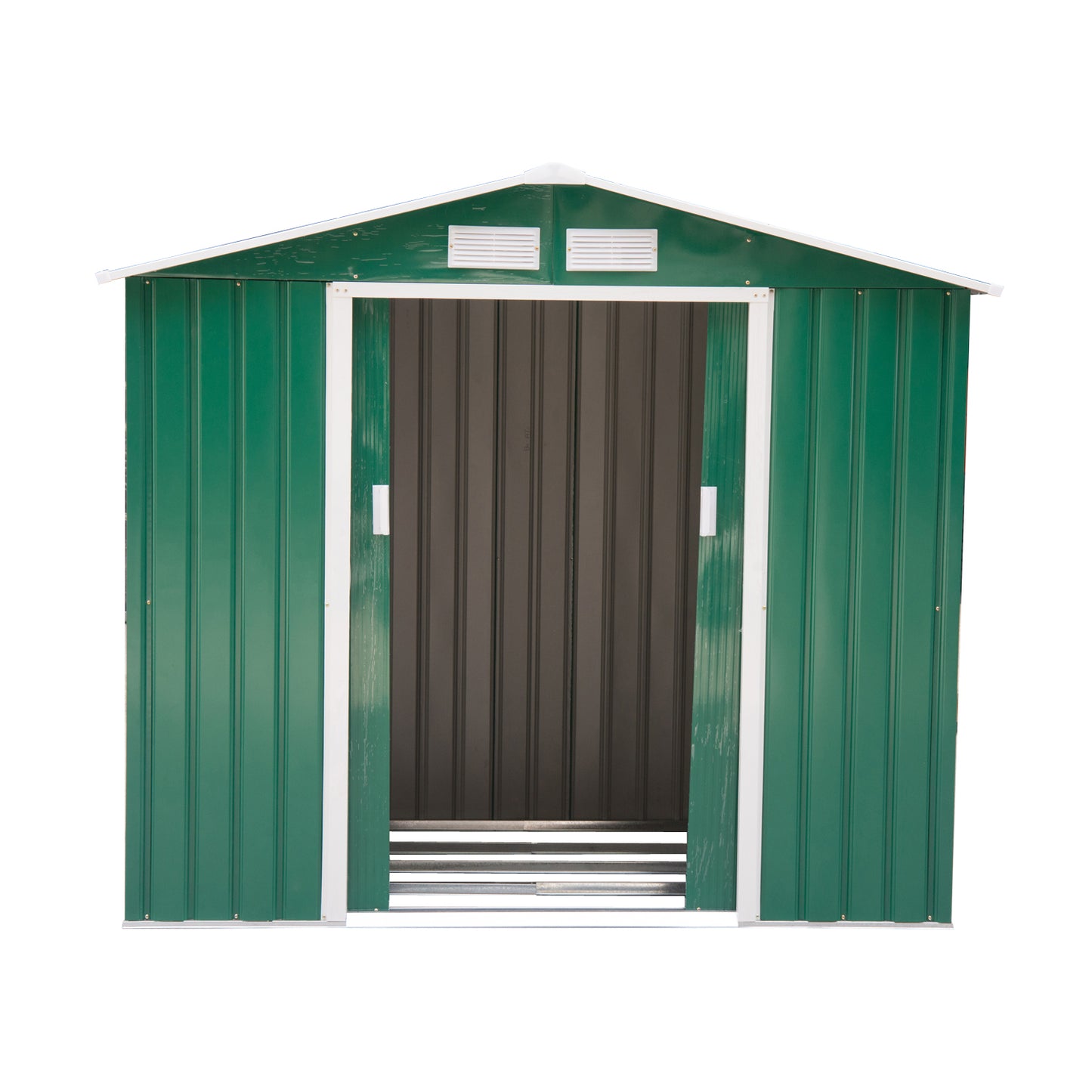 Outsunny Metal 7x4 ft Garden Shed-Green