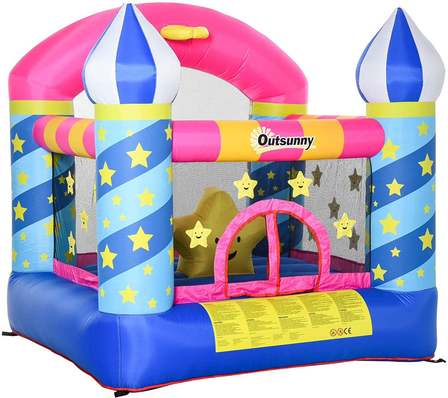 Outsunny Bounce Castle Inflatable Trampoline Slide Pool Octopus Design 3.8 x 2 x 1.8m