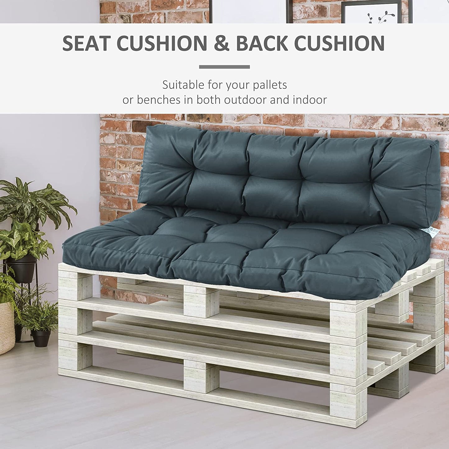 Outdoor seat discount cushions for pallets