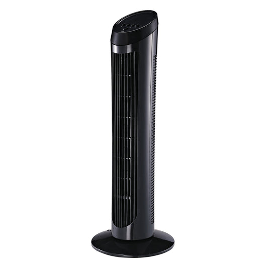 HOMCOM 30" Oscillating Tower Fan 3 Speed Mode Ultra Slim Indoor Air Refresher Cooling Machine Noise Reduction - Black