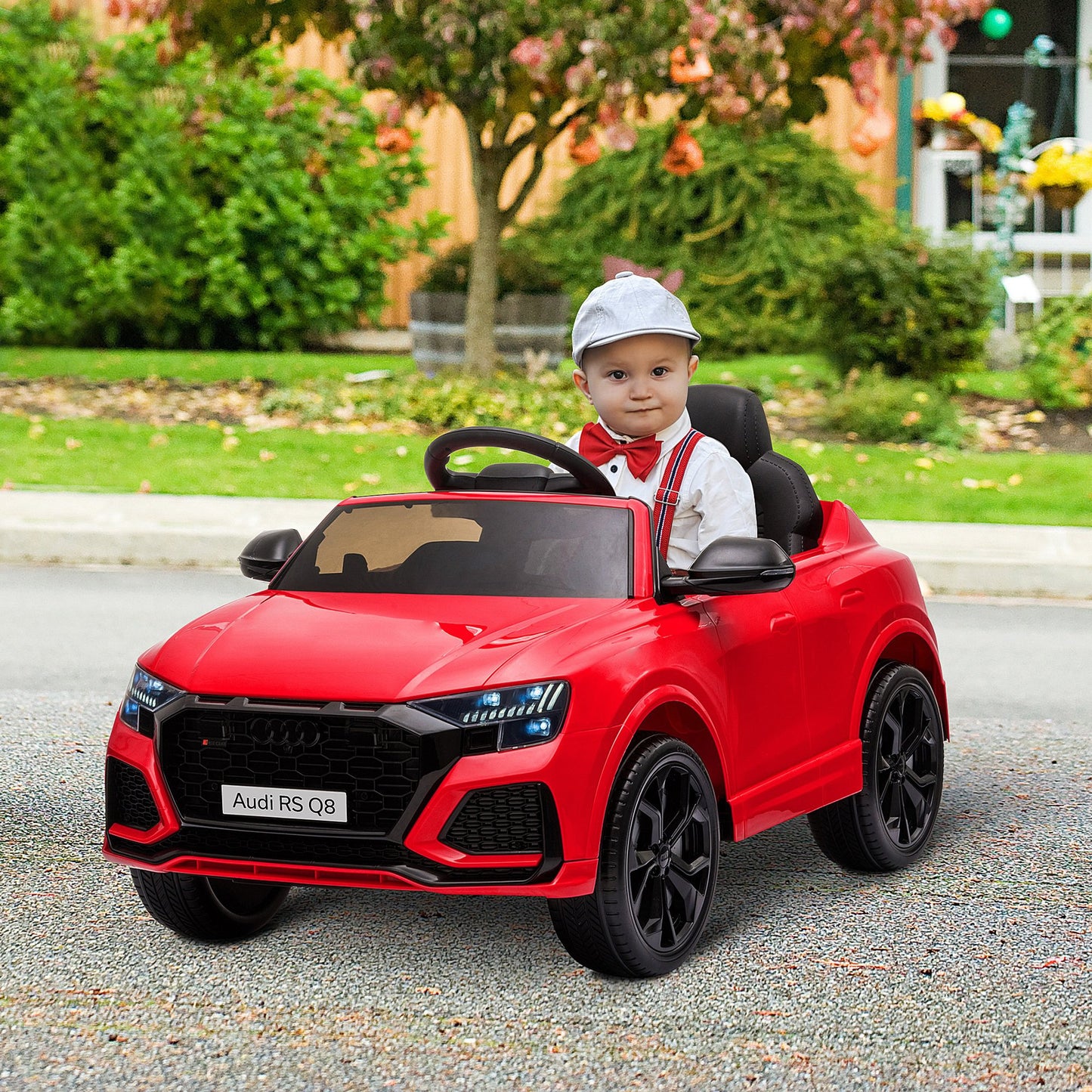 HOMCOM Audi RS Q8 6V Kids Electric Ride On Car Toy w/ Remote USB MP3 Bluetooth Red