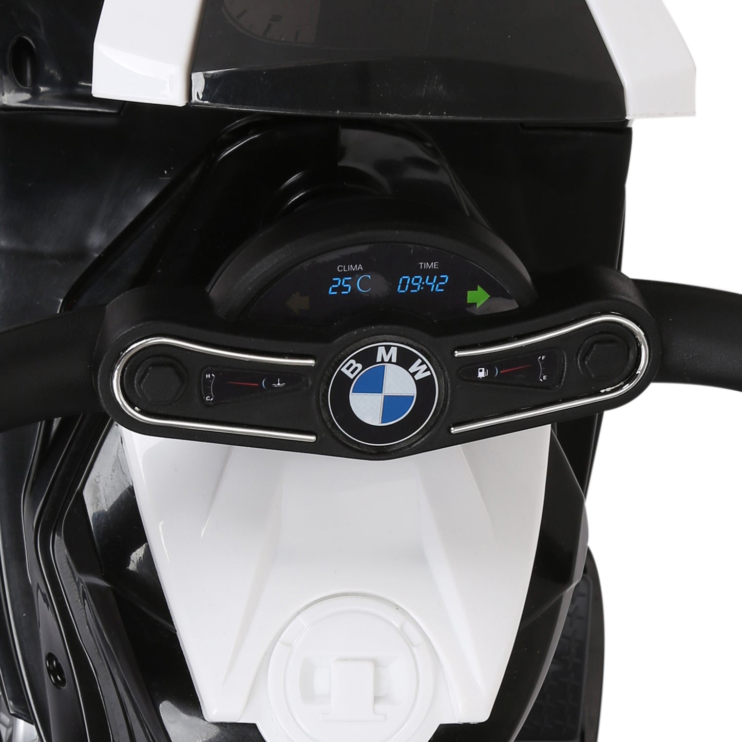 HOMCOM Electric Kids Ride on BMW Motorbike W/Headlights and Music, 6 V-Black