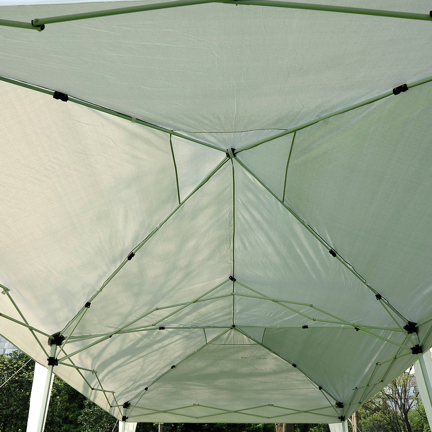 Outsunny 3 x 6m Garden Heavy Duty Water Resistant Pop Up Gazebo Marquee Party Tent Wedding Canopy Awning-White