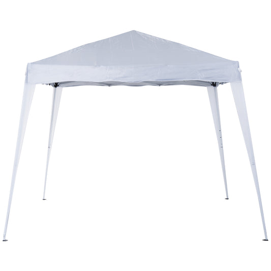 Outsunny Pop-Up  Tent,  3Lx3Wx2.4H m-White