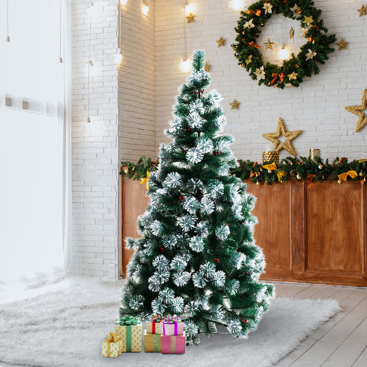HOMCOM Christmas  Tree, 150H cm-Green
