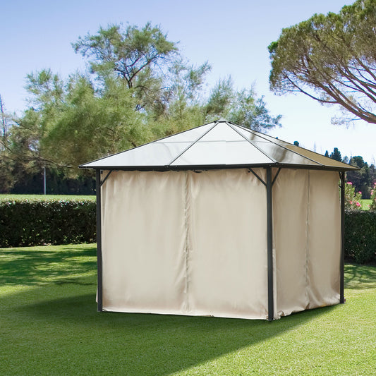 Outsunny 4 Pack Universal Gazebo Replacement Sidewalls Privacy Panel for 3 x 3m Canopy