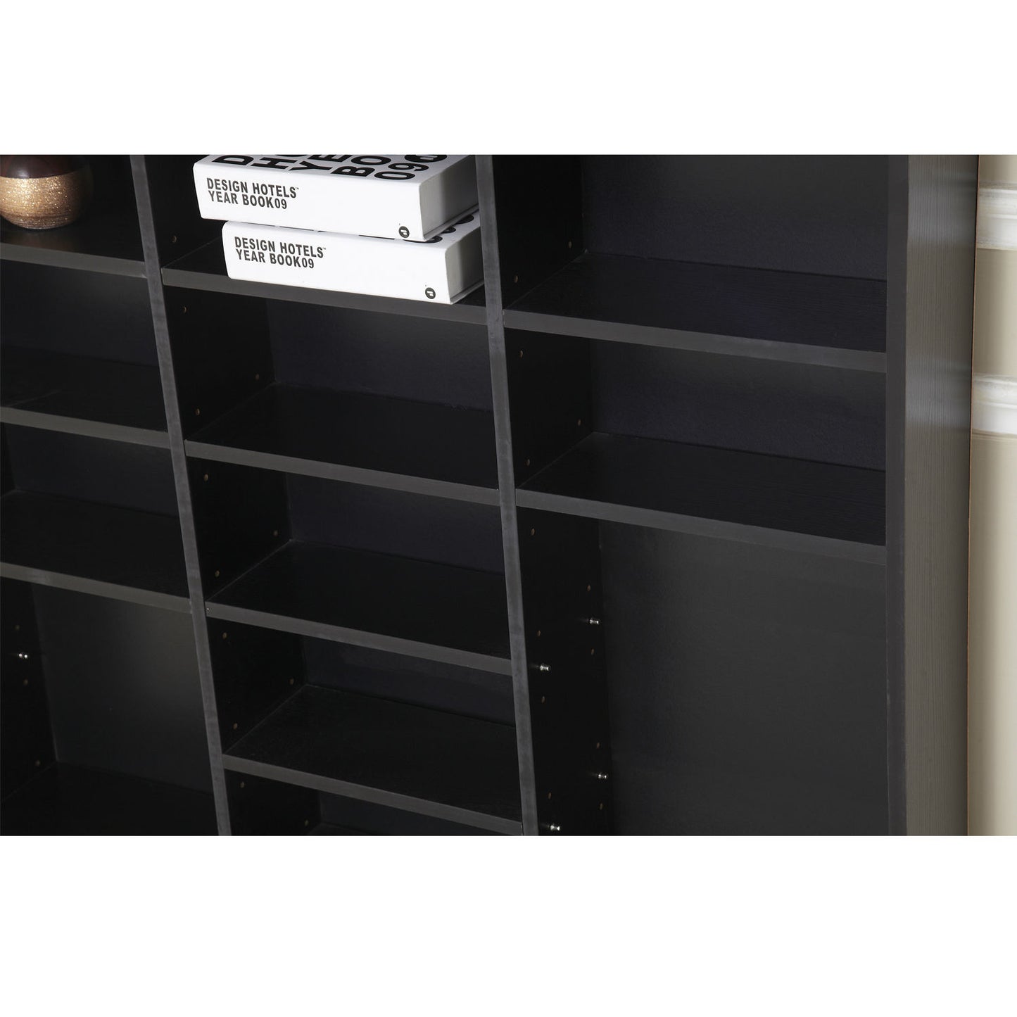 HOMCOM Particle Board Multi-Compartment Storage Shelving Unit Black