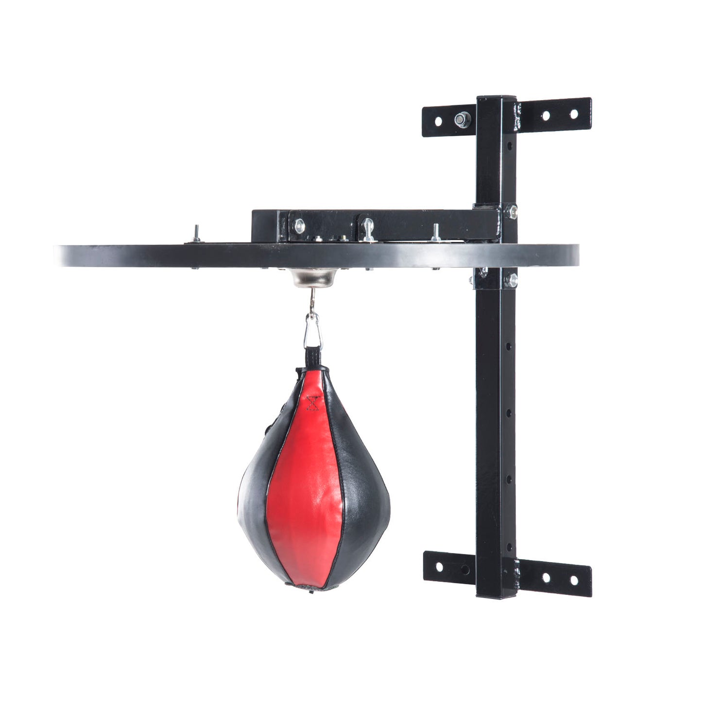 HOMCOM Punching Boxing Speed Bag Boxing Workout Platform-Red/Black