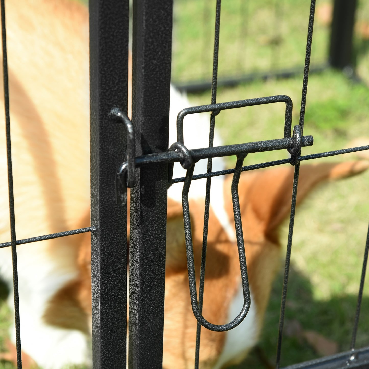 PawHut 4 Sizes Dog Pens Pet Puppy PlayPen Rabbit Puppy Cage Folding Run Fence Garden Metal Hutch