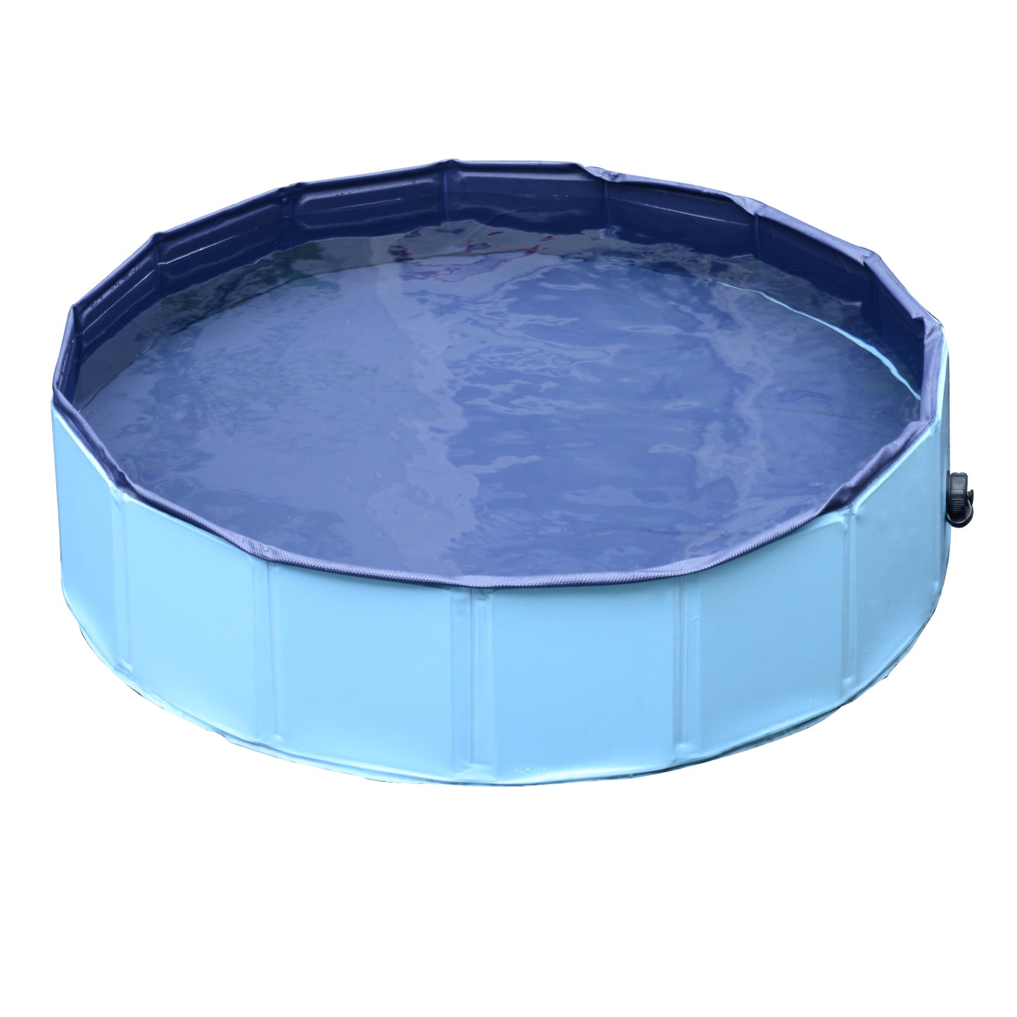 PawHut Pet Swimming Pool, Foldable, 120 cm Diameter-Blue