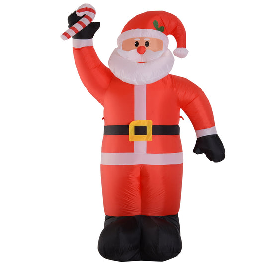 HOMCOM Inflatable Air Blown Christmas Santa Claus 240cm W/LED