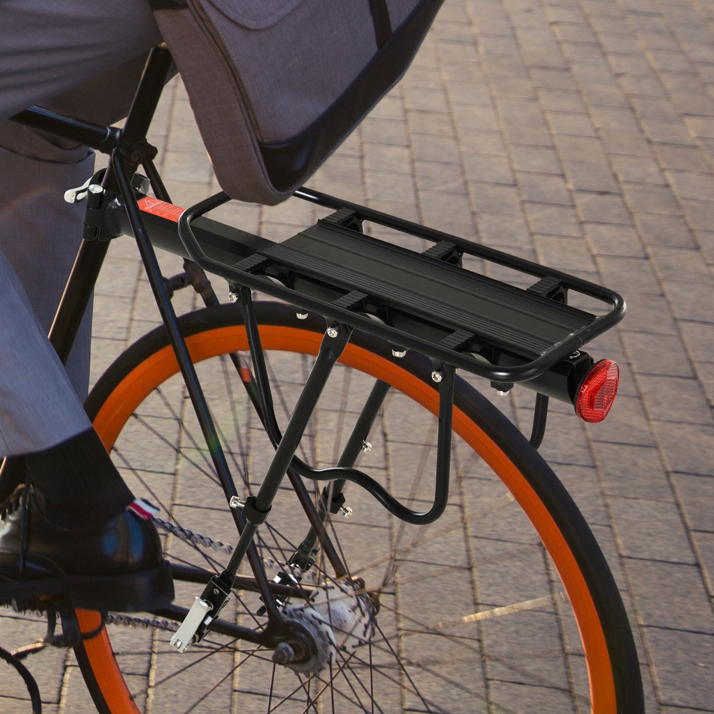 HOMCOM Bike Carrier Rack -Black