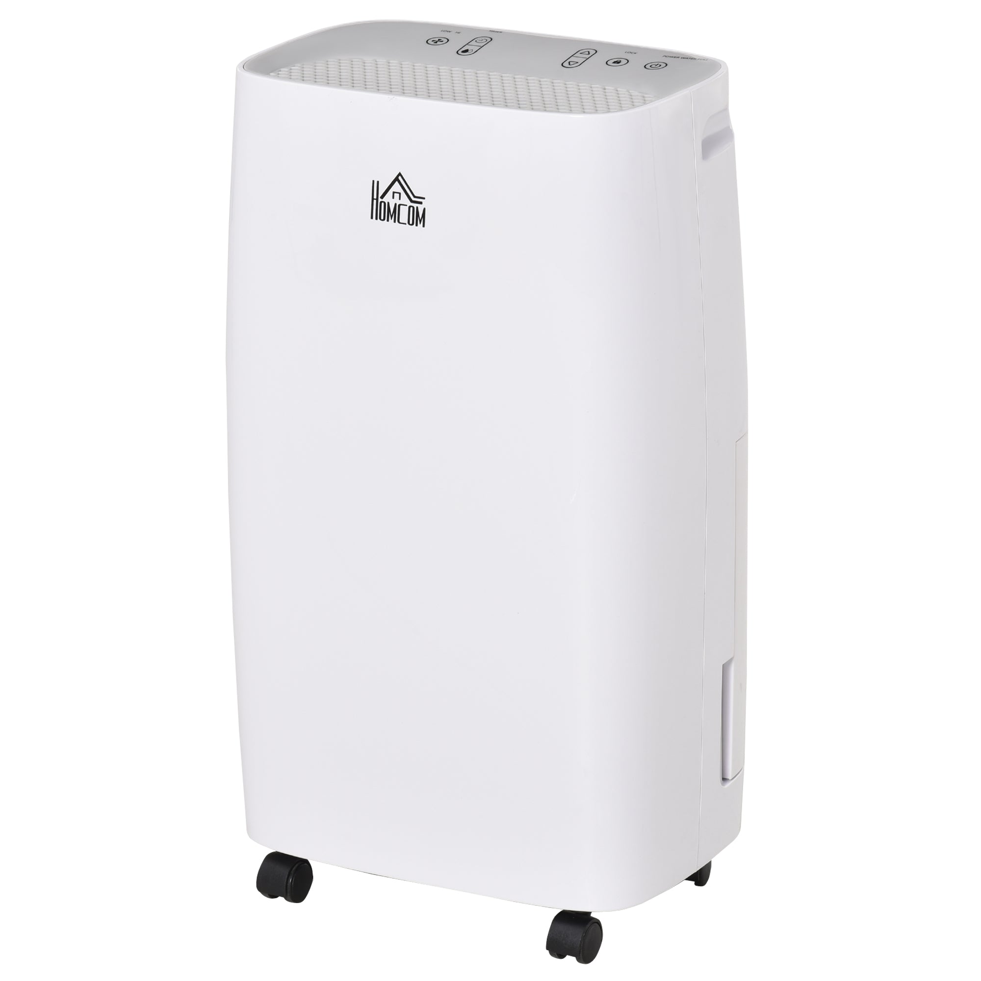 HOMCOM 12L/Day Portable Dehumidifier for Home with 24H Timer, Humidity ...