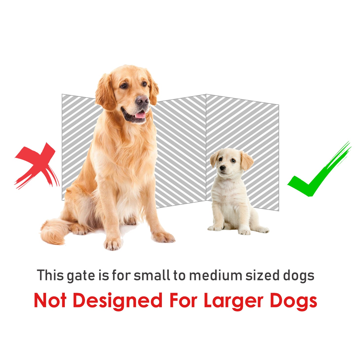 PawHut MDF Freestanding Expandable Pet Gate w/ Latched Door Brown