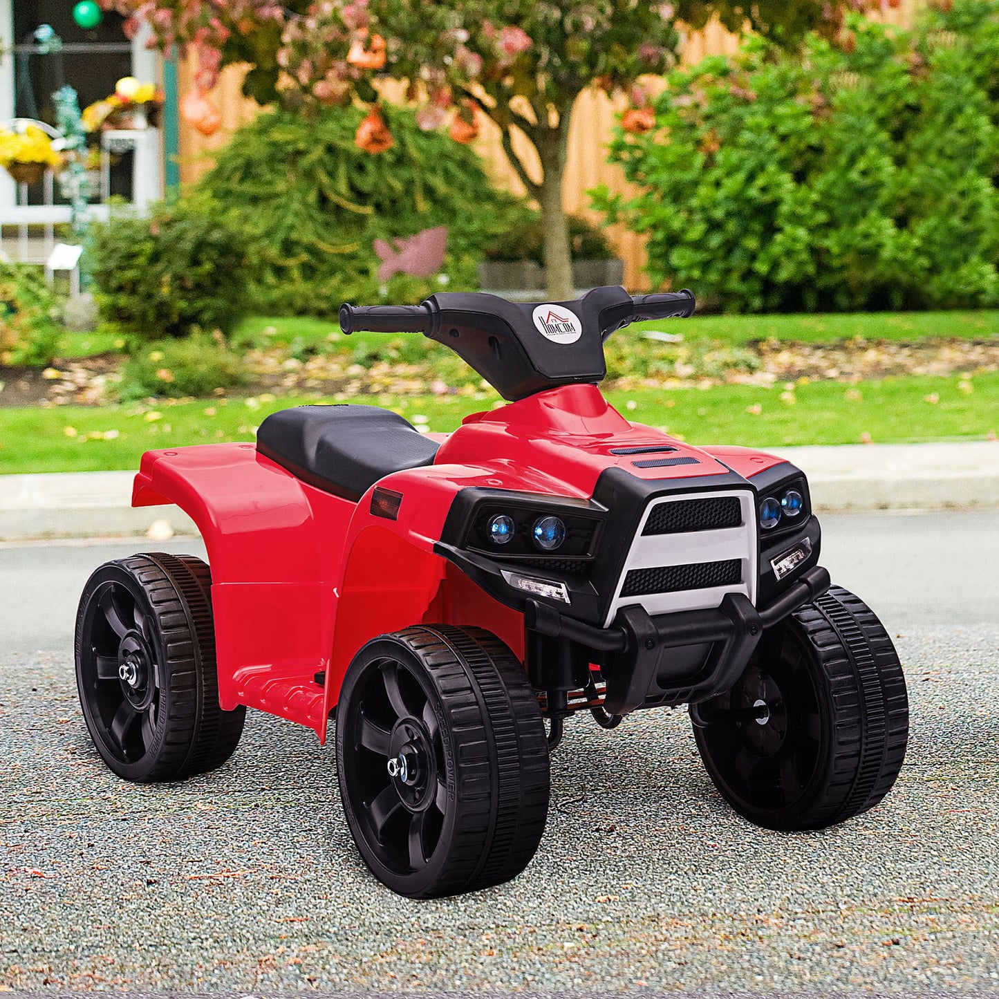 HOMCOM 6 V Kids Ride on Cars Electric ATV for 18-36 months Black+Red