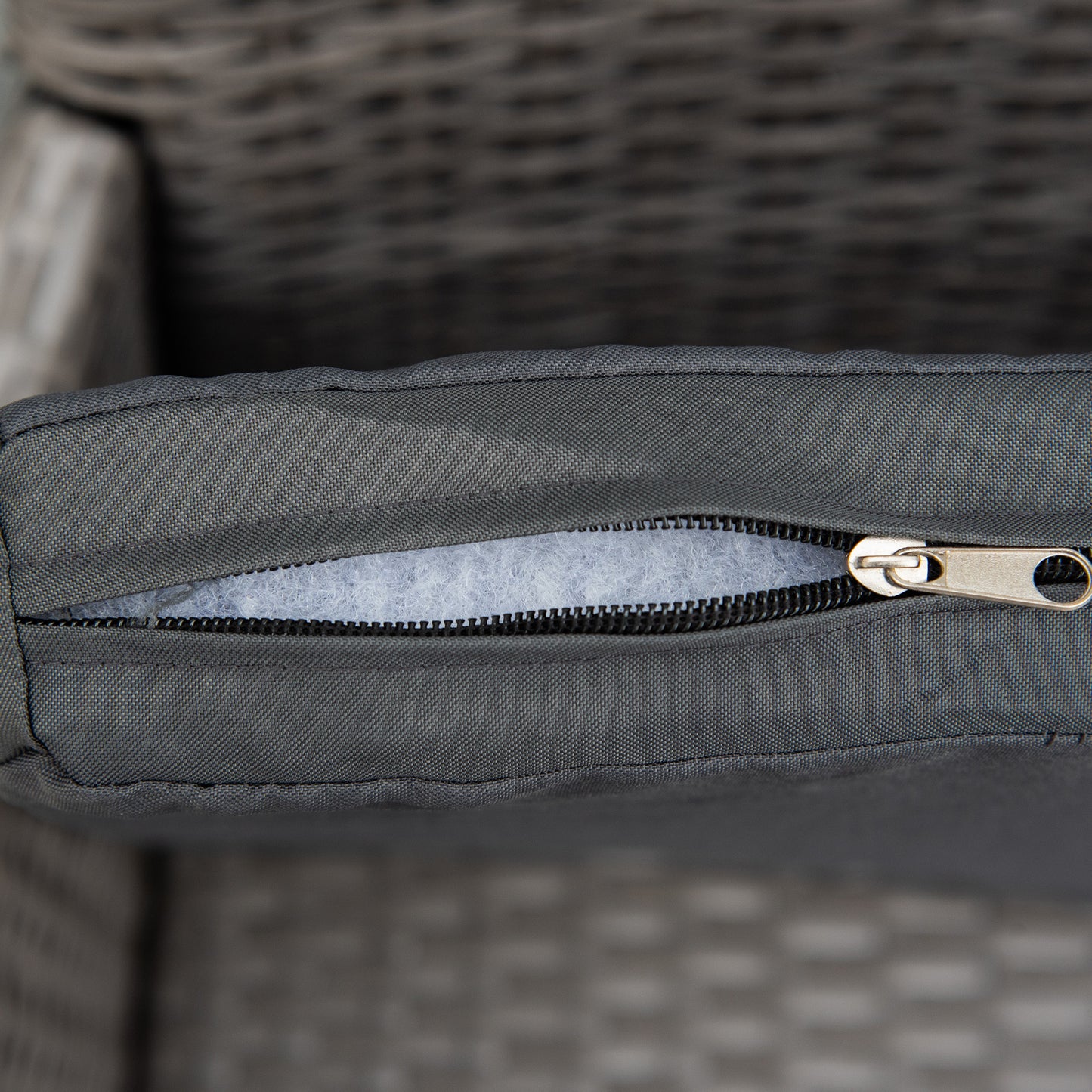 Outsunny 4PC Rattan Chair Patio Sofa Chairs Set Cushioned Outdoor Rattan Furniture