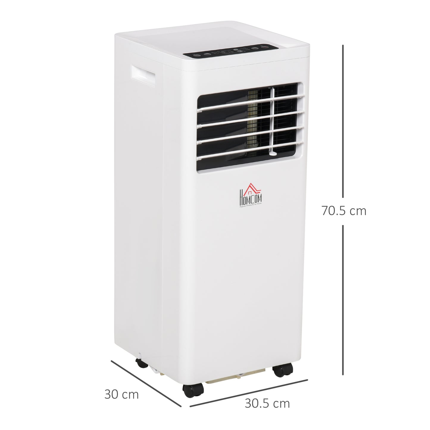 HOMCOM 5000BTU Portable ABS Air Conditioner w/ Remote Control White